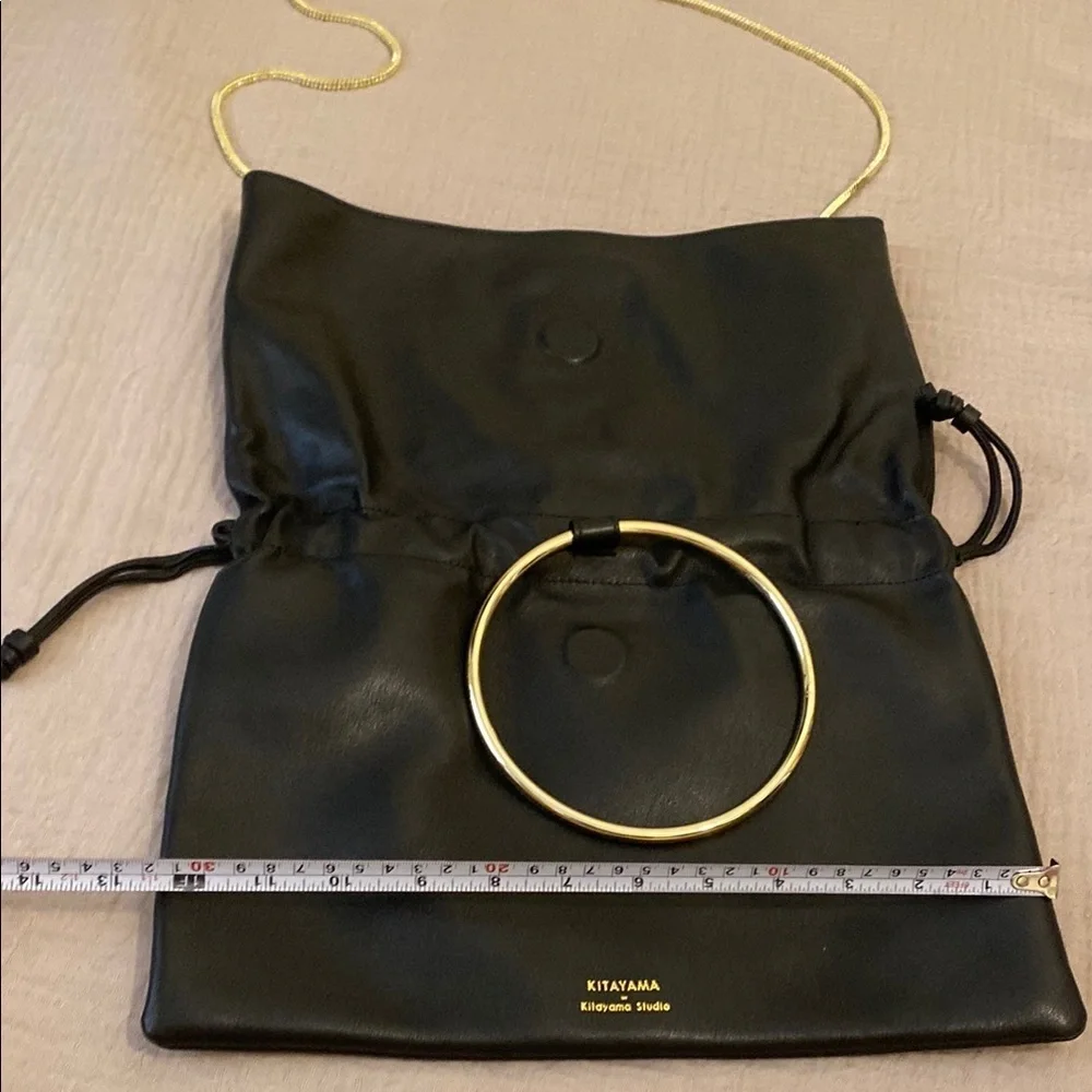 KITAYAMA BY KITAYAMA STUDIO Black Leather Crossbody Bag